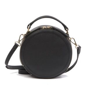 Vince Camuto Bray Crossbody Bag in Black Leather